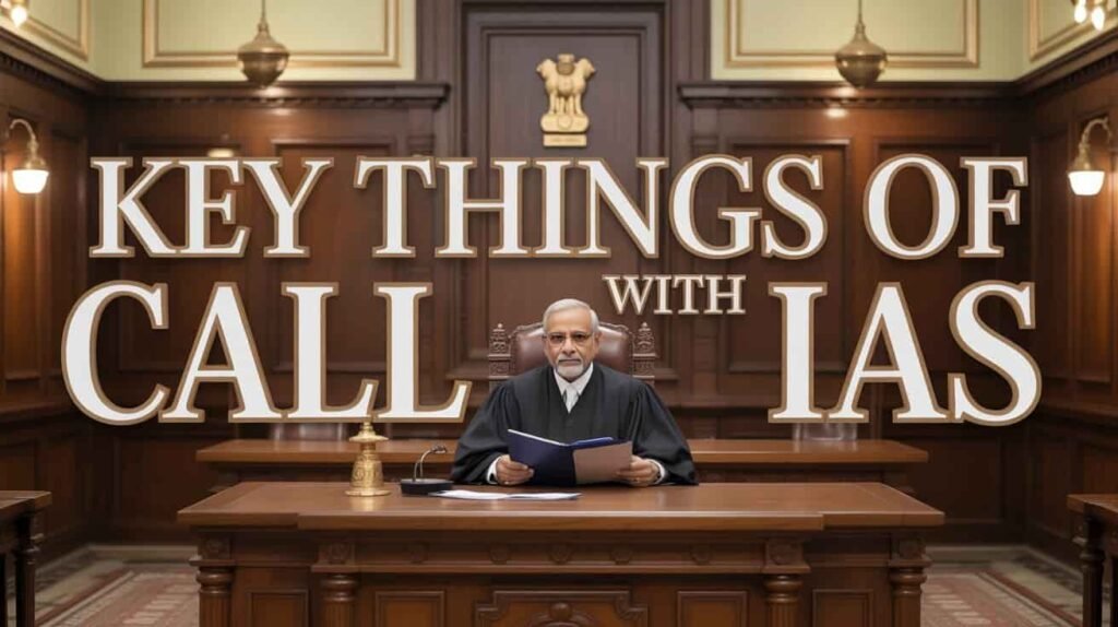 Call with IAS Meaning in Court